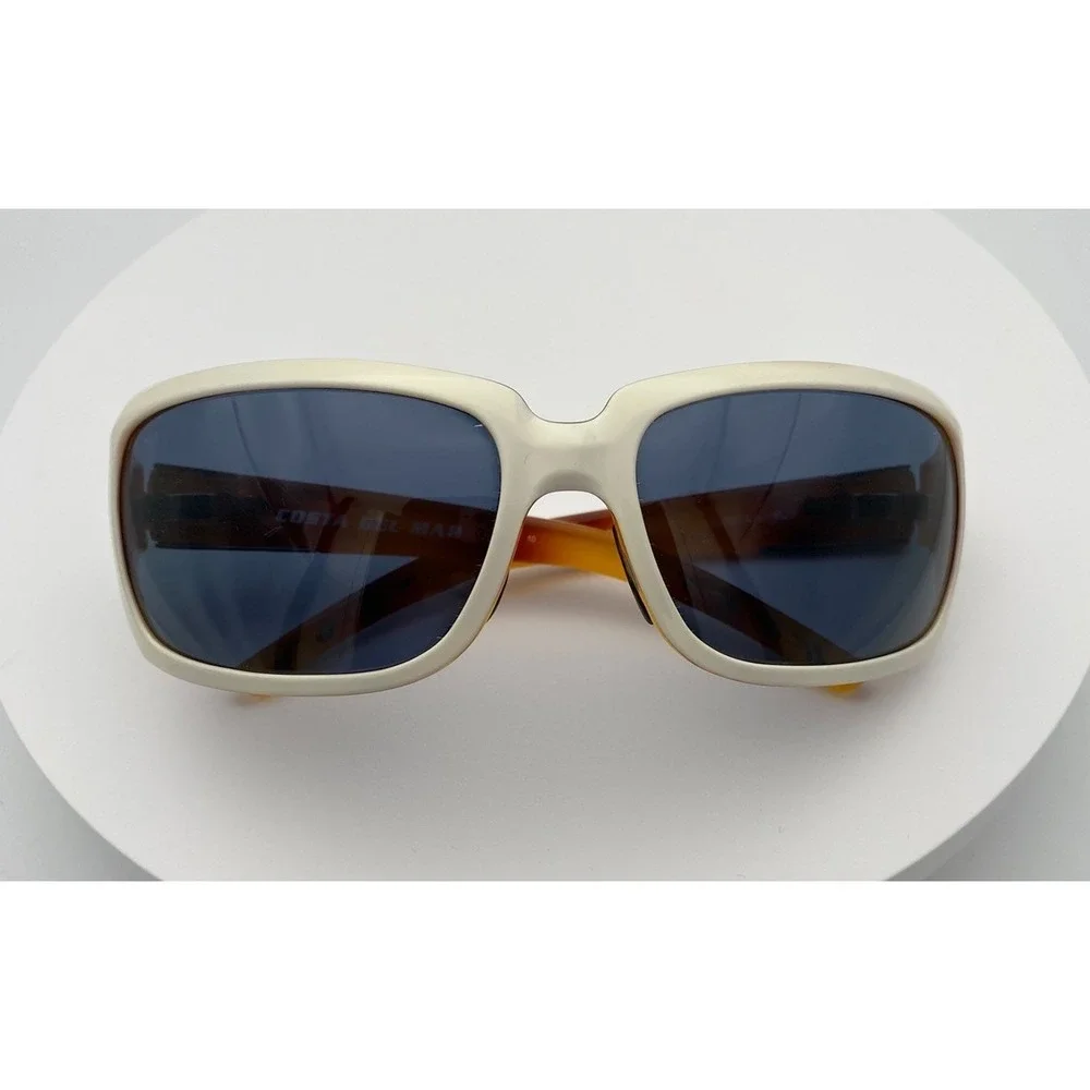 Costa Del Mar Isabela IB29 White Tortoise Oversized Polarized  Sunglasses